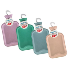 Rubber Ribbed Hot Water Bottle - Assorted 2 Litre